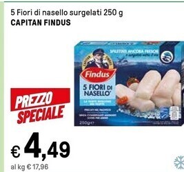 Iper La Grande Findus 5 fiori di nasello surgelati offerta
