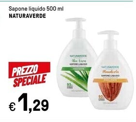Iper La Grande Naturaverde sapone liquido offerta