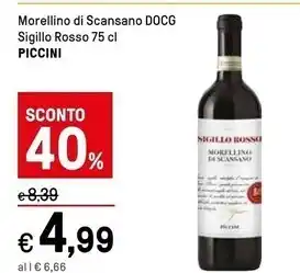 Iper La Grande Piccini morellino di scansano docg sigillo rosso offerta