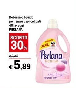 Iper La Grande Perlana detersivo liquido per lana e capi delicati offerta