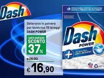 Iper La Grande Dash detersivo in polvere pare lavatrice power offerta