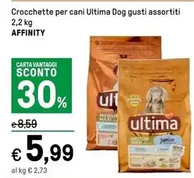 Iper La Grande Ultima affinity crocchette per cani dog offerta