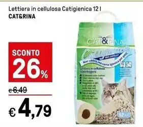 Iper La Grande Cat & rina - lettiera in cellulosa catigienica offerta