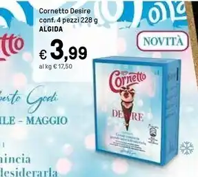 Iper La Grande Algida cornetto desire offerta