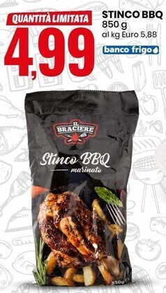 Eurospin Il braciere stinco bbq offerta