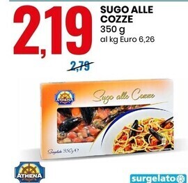 Eurospin Athena sugo alle cozze offerta
