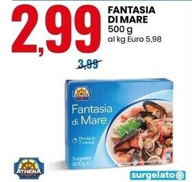 Eurospin Athena fantasia di mare offerta