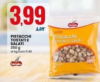 Eurospin Mister sibamba pistacchi tostati e salati offerta
