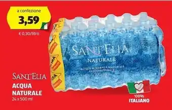 ALDI Sant'elia acqua naturale offerta