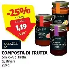 Gourmet finest cuisine composta di frutta