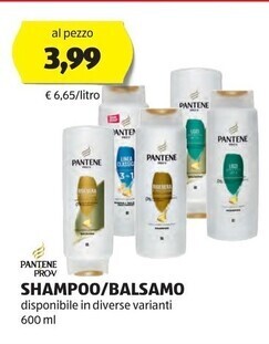 ALDI Pantene shampoo/balsamo offerta