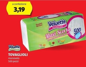 ALDI Veluette - tovaglioli offerta