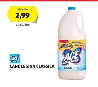 ALDI Ace candeggina classica offerta