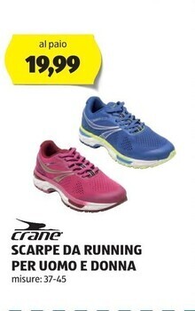 ALDI Crane scarpe da running per uomo e donna offerta