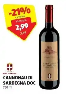 ALDI Duca di sassari - cannonau di sardegna doc offerta