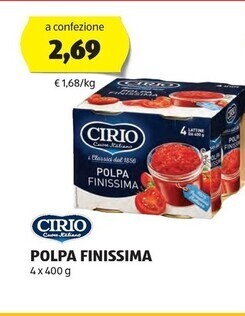ALDI Cirio polpa finissima offerta