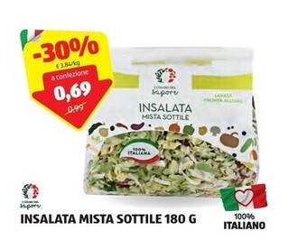 ALDI I colori del sapore insalata mista sottile 180 g offerta