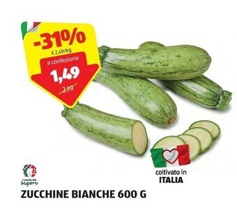 ALDI I colori del sapore zucchine bianche 600 g offerta
