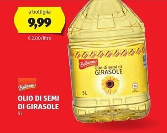 ALDI Bellasan olio di semi di girasole offerta