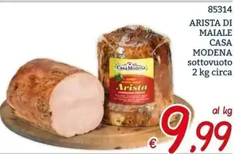 Zona Casa modena arista di maiale offerta