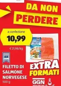 ALDI Almare filetto di salmone norvegese offerta