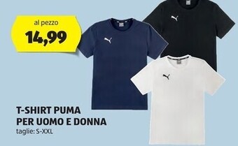 ALDI Puma t-shirt per uomo e donna offerta