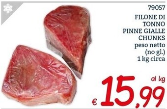Zona Filone di tonno pinne gialle chunks offerta