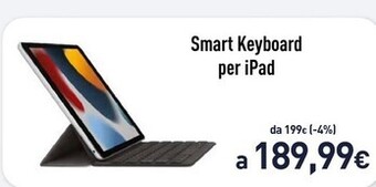 Unieuro Apple smart keyboard per ipad (nona generazione) - italiano offerta