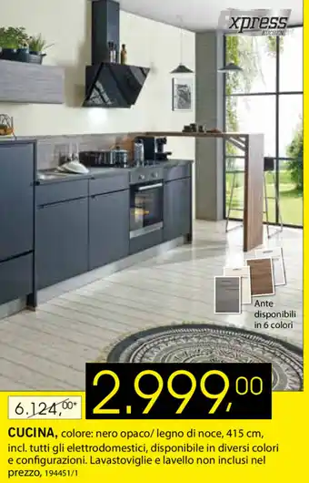 Dipo Arredamenti Xpress Cucina 415cm offerta