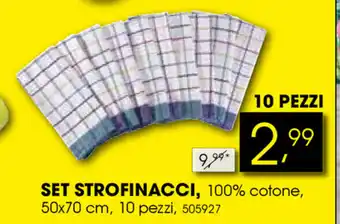 Set Strofinacci 50x70cm 10 pezzi