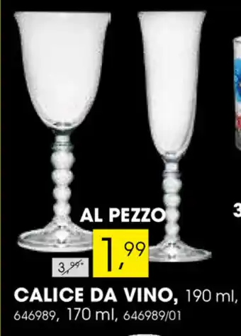 Dipo Arredamenti Calice da Vino 190ml/170ml offerta