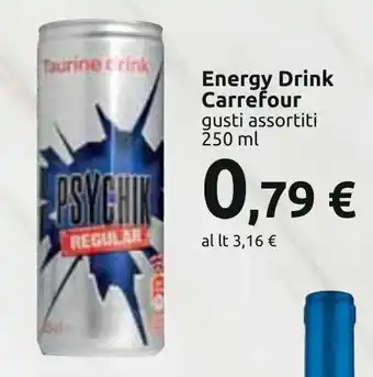 Carrefour Carrefour Energy Drink 250 ml offerta