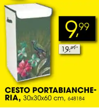 Cesto Portabiancheria 30x30x60cm