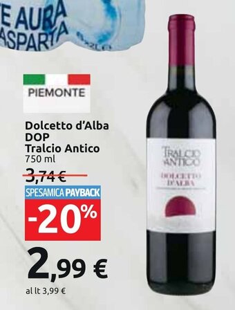 Carrefour Dolcetto d'Alba DOP Tralcio Antico 750 ml offerta