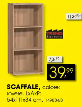Trend factory Scaffale 54x111x34cm