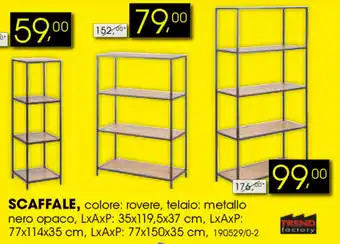 Trend factory Scaffale 35x119,5x37cm