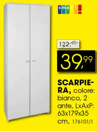 Smart Scarpiera 63x179x35cm