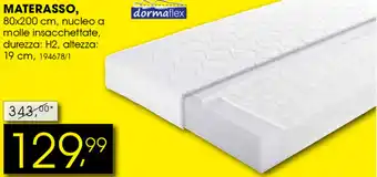 Dipo Arredamenti Dormaflex Materasso 80x200cm offerta