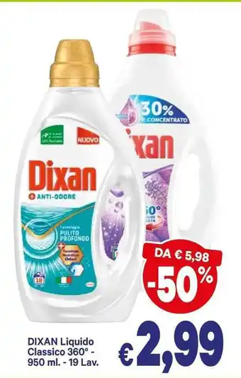 A&O Dixan Liquido Classicp 360°-950ml 19 lav. offerta