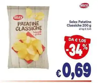 A&O Selex Patatine Classiche 200g offerta