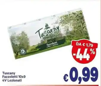 A&O Tuscany Fazzoletti 10x9 4V Lozionati offerta
