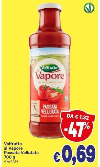 A&O Valfrutta al Vapore Passata Vellutata 700g offerta