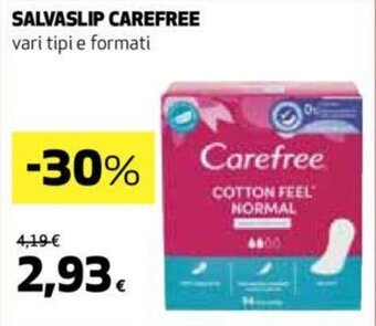 Ipercoop Carefree Salvaslip offerta