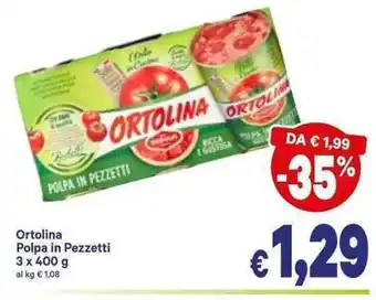 A&O Ortolina Polpa in Pezzetti 3x400g offerta
