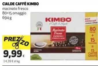 Ipercoop Kimbo Cialde Caffè 694 g offerta