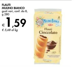 Bennet Mulino Bianco Flauti Al Cioccolato 280 G(ml) offerta