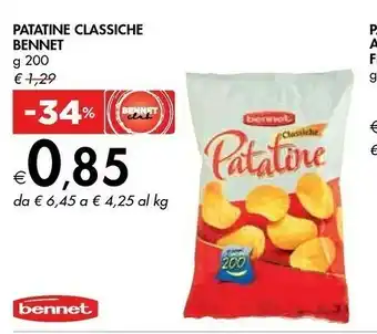 Bennet Bennet - Classiche Patatine 200 G(ml) offerta