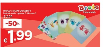 Bennet Pacco 5 Maxi Quaderni offerta