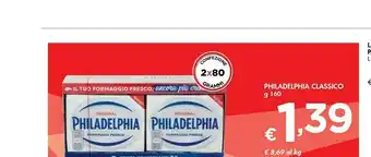 Bennet Mondelez Philadelphia Classico 160 G(ml) offerta