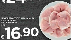 Bennet Negroni Prosciutto Cotto Alta Qualità 100% Italiano Stella offerta